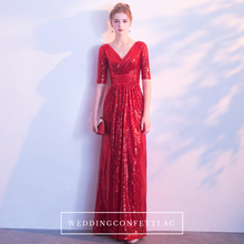Load image into Gallery viewer, The Benecia Glitter Gown (Available in 4 colours) - WeddingConfetti