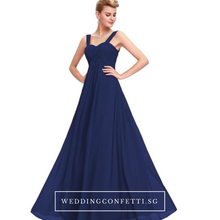 Load image into Gallery viewer, The Hannah Navy Blue / Red / White Sleeveless Dress - WeddingConfetti