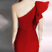 Load image into Gallery viewer, The Esme Red/Blue Toga Dress - WeddingConfetti
