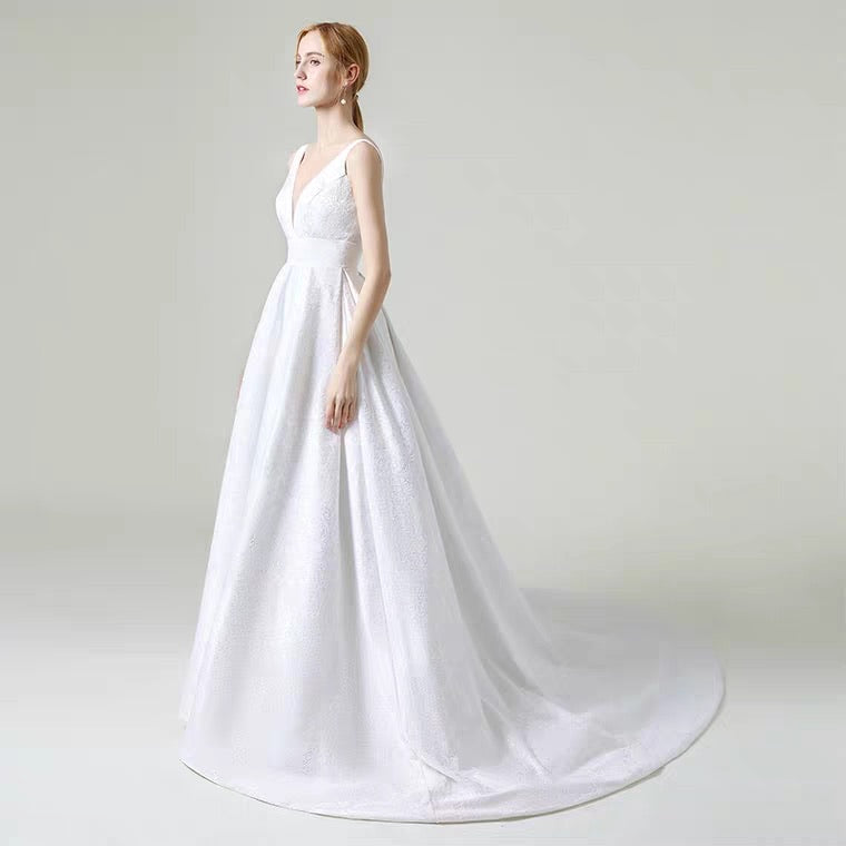 princess polly baby blue dress Sleeveless A-Line Wedding Dress Lazra