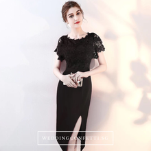Load image into Gallery viewer, The Melinda Black / Red / Wine Red Lace Gown - WeddingConfetti