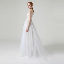 Load image into Gallery viewer, The Kaselly Wedding Bridal Sleeveless Lace Gown - WeddingConfetti