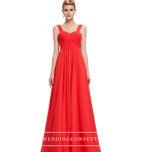 Load image into Gallery viewer, The Hannah Navy Blue / Red / White Sleeveless Dress - WeddingConfetti