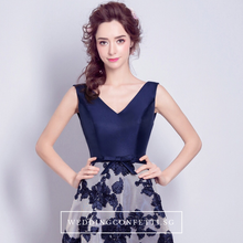 Load image into Gallery viewer, The Joanna Blue Lace Sleeveless Gown - WeddingConfetti