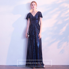 Load image into Gallery viewer, The Benecia Glitter Gown (Available in 4 colours) - WeddingConfetti