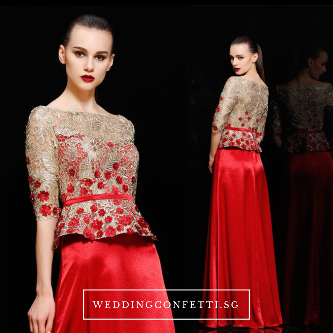 The Adella Wedding Bridal Long Sleeves Gown  WeddingConfetti