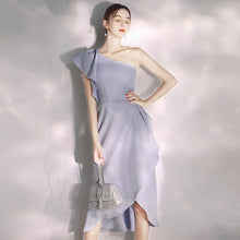 Load image into Gallery viewer, The Esme Red/Blue Toga Dress - WeddingConfetti