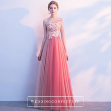 Load image into Gallery viewer, The Cherry Pink One Shoulder Dress - WeddingConfetti
