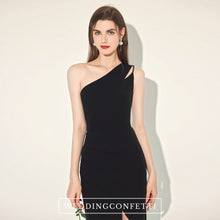 Load image into Gallery viewer, The Casey Black Toga Dress