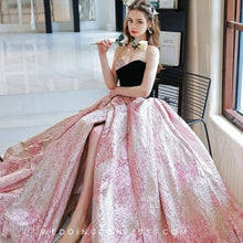 Load image into Gallery viewer, The Kalisa Black Pink Diamante Tube Dress