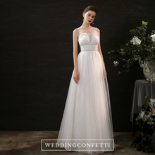 Load image into Gallery viewer, The Issey Wedding Bridal Illusion Sleeves Gown