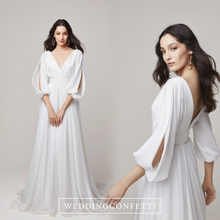 Load image into Gallery viewer, The Hera Wedding Bridal Long Sleeve Gown