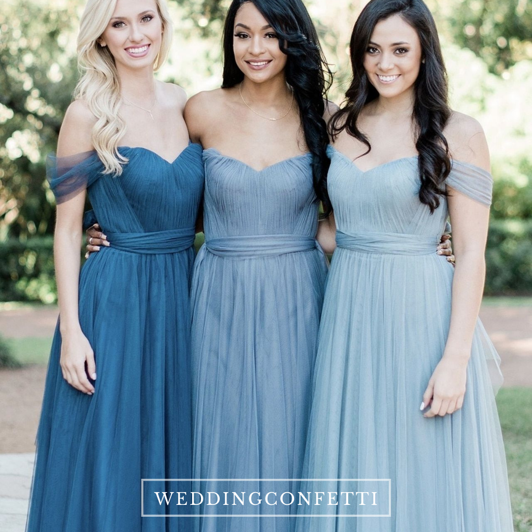 princess polly baby blue dress A Parisian Circus-Inspired Wedding at Blueberry Hill in Forest Park,  Oklahoma
