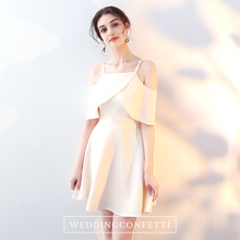 Load image into Gallery viewer, The Ixoria Champagne Off Shoulder Dress