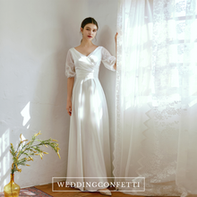 Load image into Gallery viewer, The Caserina Wedding Bridal Short Sleeve Gown