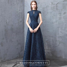 Load image into Gallery viewer, The Taylor High Collar Short Sleeve Gown (Available in 3 Colours)