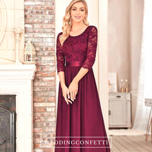 Load image into Gallery viewer, The Hyacinth Illusion Sleeves Gown (Available in 11 Colours)