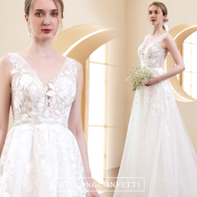 Load image into Gallery viewer, The Gracelyn Wedding Bridal Lace Sleeveless Gown