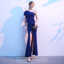 Load image into Gallery viewer, The Reese Royal Blue Toga Gown