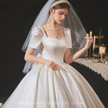 Load image into Gallery viewer, The Lecasa Wedding Bridal Short Sleeve Gown