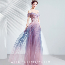 Load image into Gallery viewer, The Kaira Ombre Off Shoulder Gown