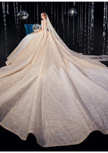 Load image into Gallery viewer, The Claryndel Wedding Bridal Halter Sequined Gown