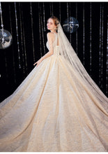 Load image into Gallery viewer, The Claryndel Wedding Bridal Halter Sequined Gown