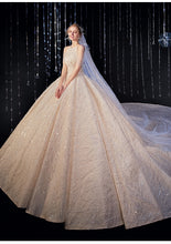 Load image into Gallery viewer, The Claryndel Wedding Bridal Halter Sequined Gown