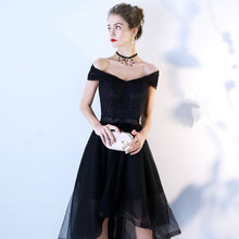 Load image into Gallery viewer, The Lorraina High Low Off Shoulder Gown (Available in 2 colours)