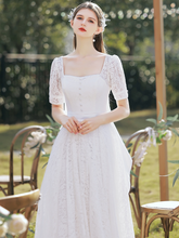 Load image into Gallery viewer, The Veralyn Wedding Bridal Short Sleeves Gown