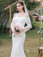Load image into Gallery viewer, The Leselle Wedding Bridal Off Shoulder Gown