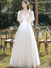 Load image into Gallery viewer, The Kordelia Wedding Bridal Short Sleeves Gown