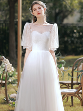 Load image into Gallery viewer, The Kordelia Wedding Bridal Short Sleeves Gown