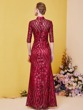 Load image into Gallery viewer, The Raselle Red Mother-Of-Bride Cheongsam