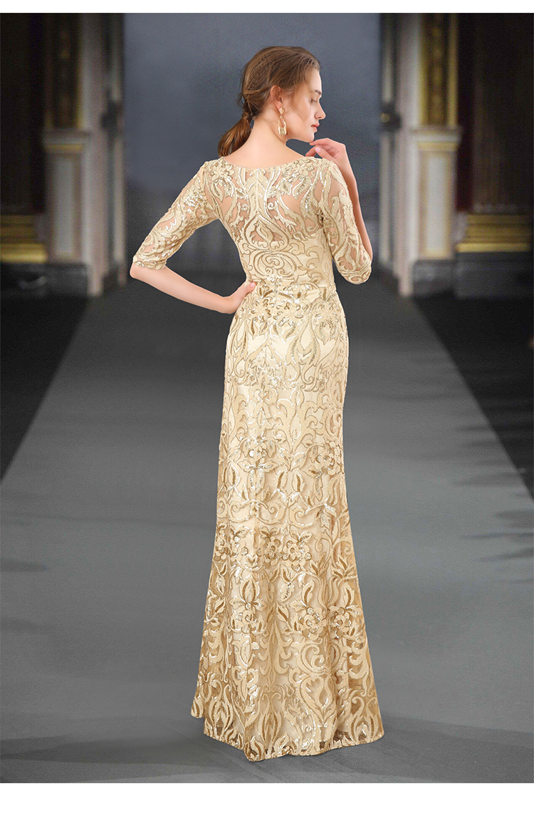 Gold mother of the bride best sale gowns