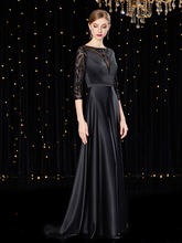 Load image into Gallery viewer, The Liselle Mother-Of-Bride Sleeved Gown (Available in 2 Colours)