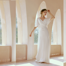 Load image into Gallery viewer, The Riley Wedding Bridal Wide Sleeves Gown