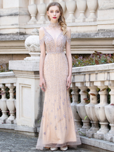Load image into Gallery viewer, The Carista Champagne Sleeveless Gown (Available in 2 Colours)