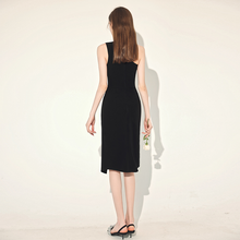 Load image into Gallery viewer, The Casey Black Toga Dress
