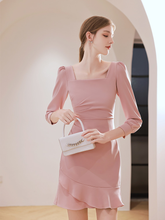 Load image into Gallery viewer, The Riley Short Long Sleeve Dress (Available in 2 Colours)