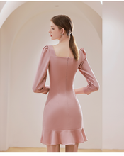 Load image into Gallery viewer, The Riley Short Long Sleeve Dress (Available in 2 Colours)