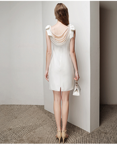 The Estee White Sleeveless Dress
