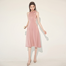 Load image into Gallery viewer, The Yolanda Pink Halter Dress