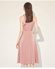 Load image into Gallery viewer, The Yolanda Pink Halter Dress