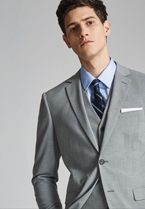 Anthony Groom Grey Suit, Vest, Pants (3 Piece)