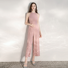 Load image into Gallery viewer, The Candice Pink/Black Jumpsuit