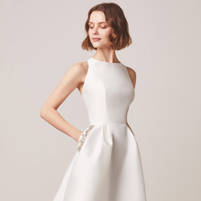 Load image into Gallery viewer, The Corinda Wedding Bridal Satin Sleeveless Gown