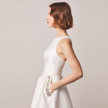 Load image into Gallery viewer, The Corinda Wedding Bridal Satin Sleeveless Gown