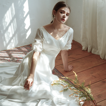 Load image into Gallery viewer, The Caserina Wedding Bridal Short Sleeve Gown