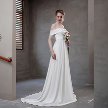 Load image into Gallery viewer, The Giuliana Wedding Bridal Satin Off Shoulder Gown